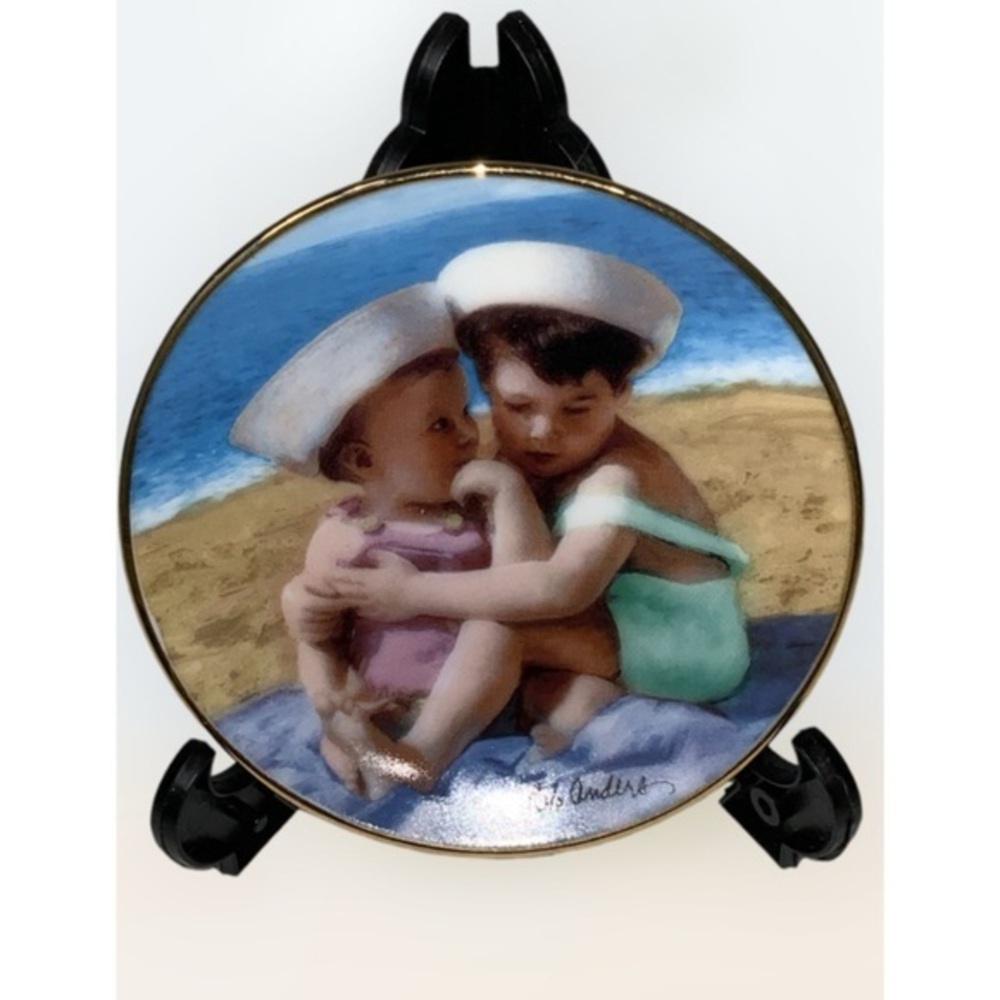 Porterfield’s 1996 “Safe Harbor” Miniature Collector Plate 1695A 3.25”